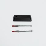 Deurklinkhaak Verhoger 20 mm met twee schroeven en pluggen